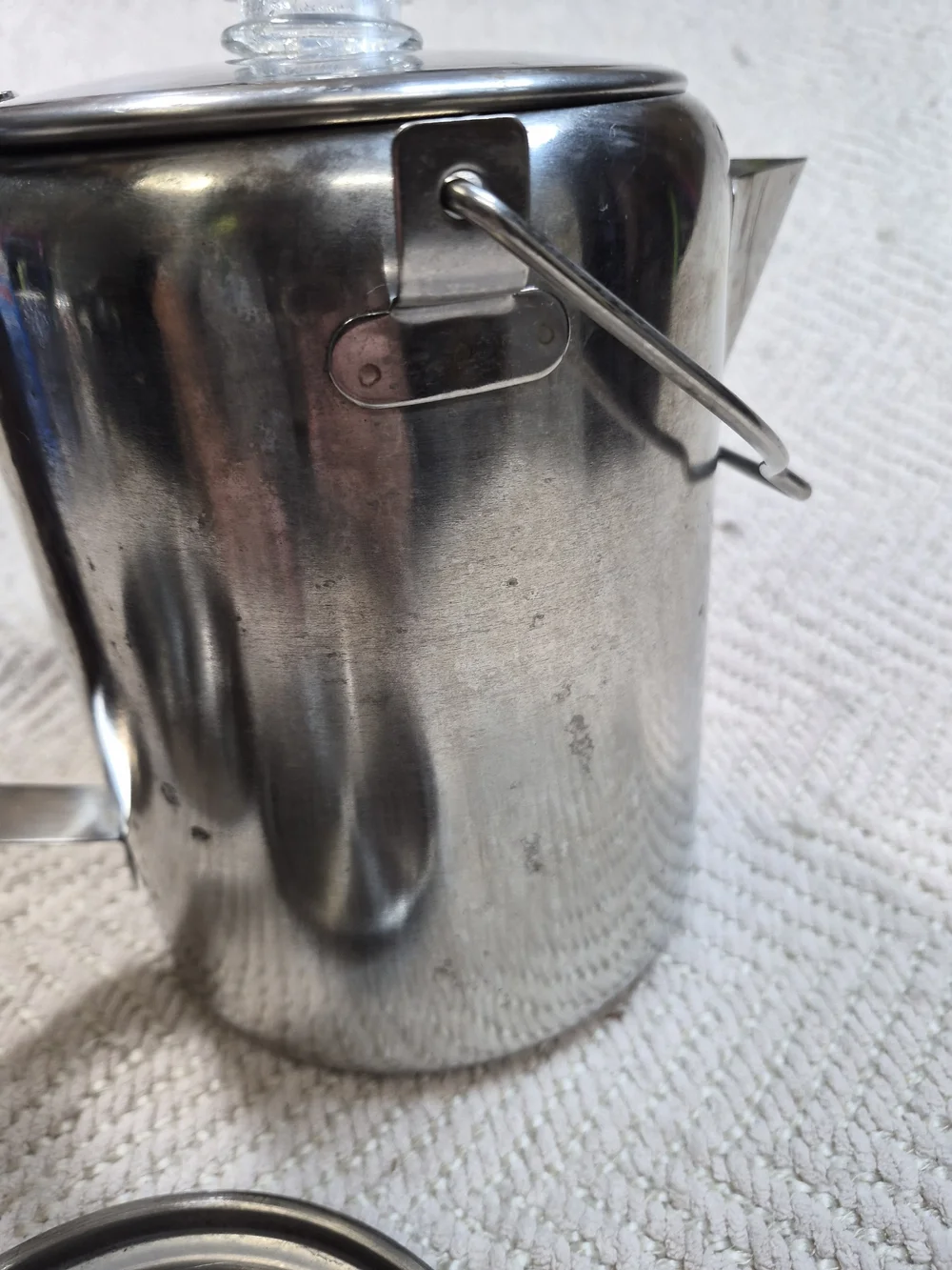 Metal Percolator Coffee Maker - Silver